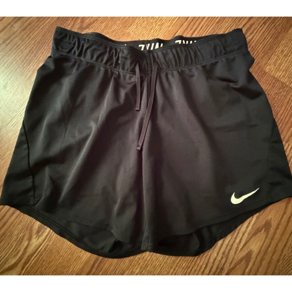 Nike Dri-FIT Womens Black Running Shorts Athletic Gym Training Size Small